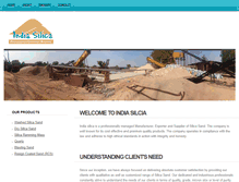 Tablet Screenshot of indiasilica.com